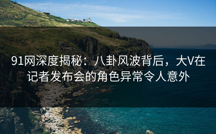 91网深度揭秘：八卦风波背后，大V在记者发布会的角色异常令人意外